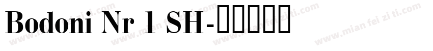 Bodoni Nr 1 SH字体转换